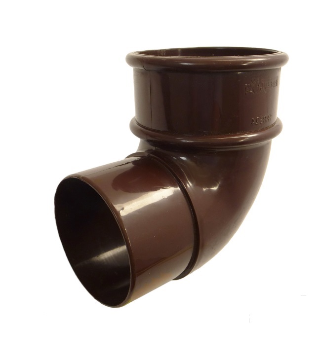 Downpipe Brown Round - Pipe Bend 92°