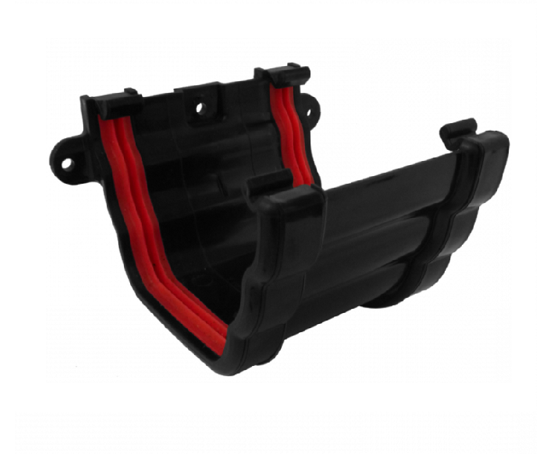 Black Ogee Guttering-Gutter Union