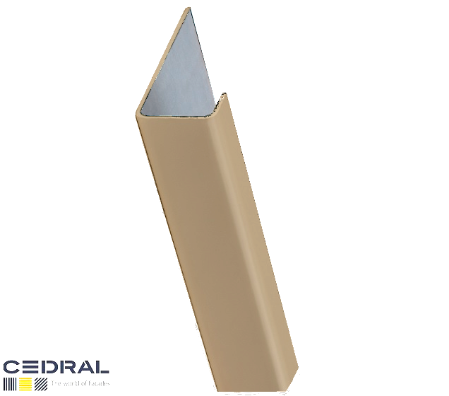 CEDRAL-Cladding Connection Profile 3m-Grey Brown-C03