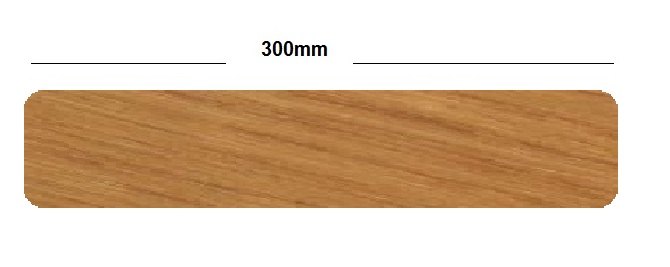 Irish Oak Square Edge Full Replacement Fascia Board 18mm Thickness Subtle Grained - Fascia End Cap