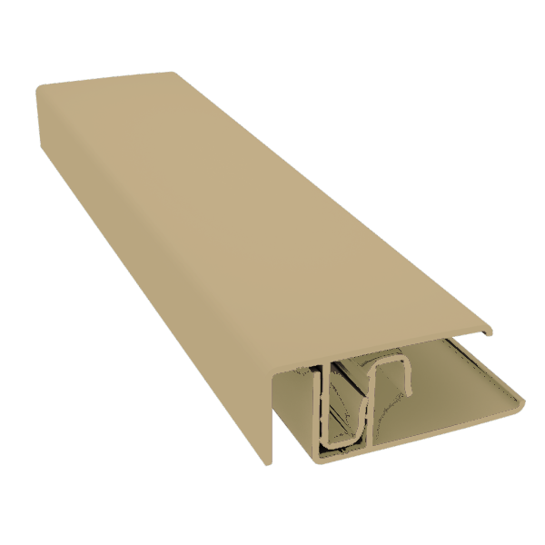 Sheffield Oak-Aluminium-2-Part Edge Trim-3m