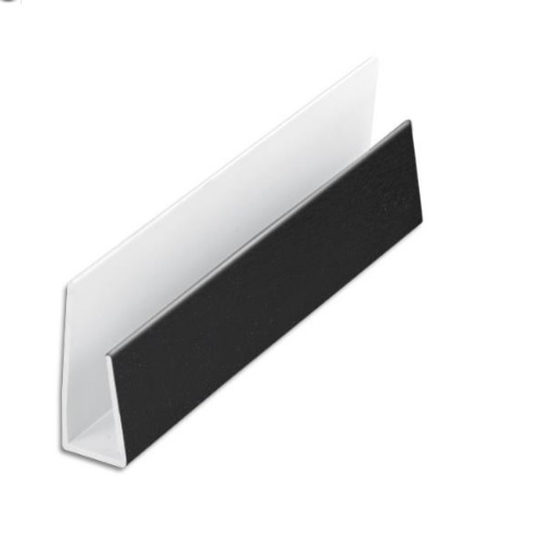 Black - Soffit Board-Edge Trim-5m-Smooth Gloss Finish