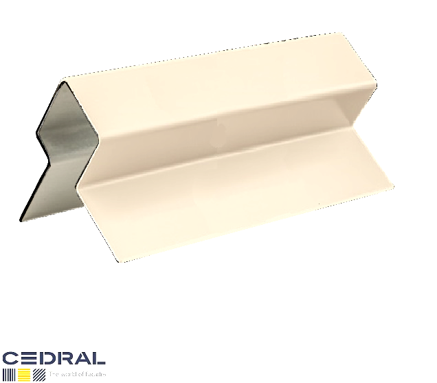 CEDRAL-Click External Corner Trim 3m-Cream White-C07