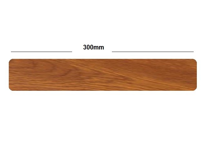Golden Oak Fascia Board End Cap Subtle Grained