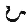 Black Round Downpipe Clip Flush Fitting