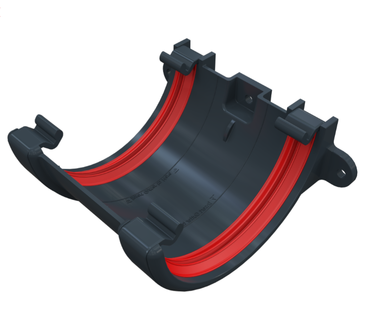 Anthracite Grey 1/2 Round Guttering-Gutter Union