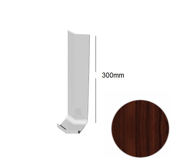 Rosewood Fascia Board Internal-135 Deg Joint Subtle Grained