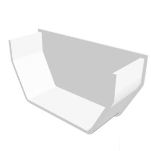 White Squareline Guttering - Internal Stopend