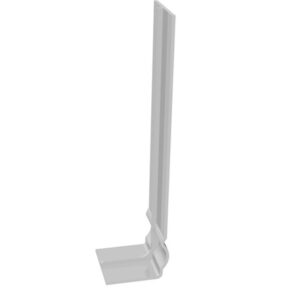 Plastic Skirting Board Cover Over Ogee Edge White - Board Joint