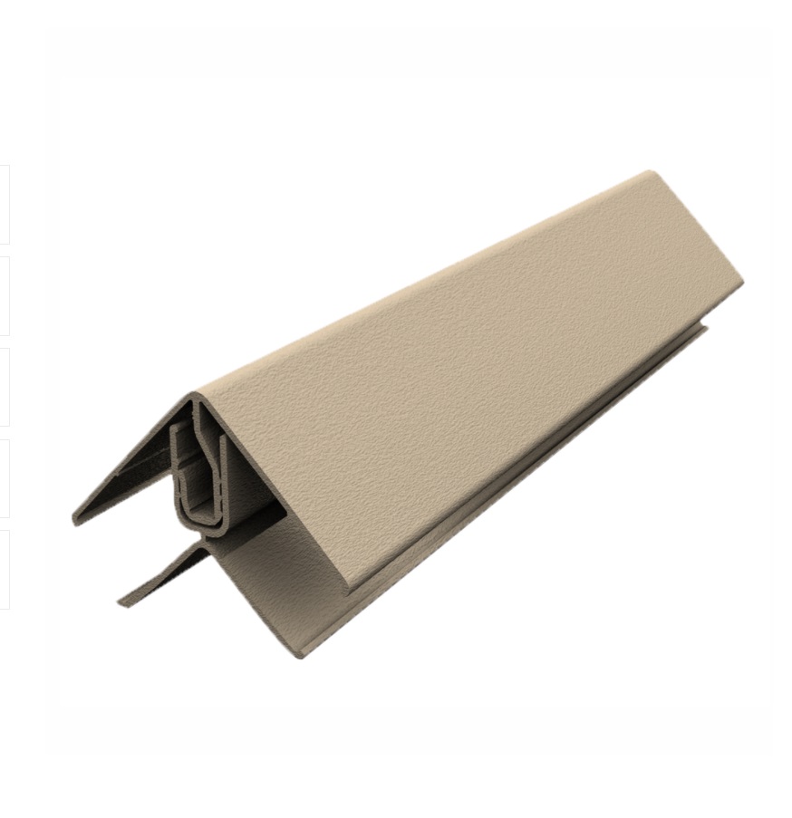 Durasid Natural Cedar Aluminium-2 Part External Corner Trim-3m