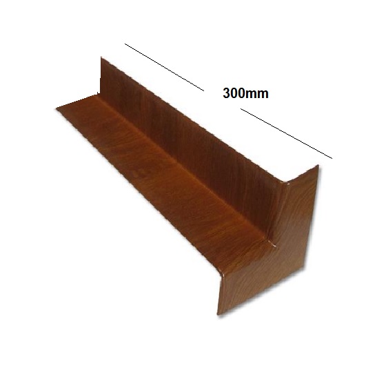 Irish Oak Square Edge Full Replacement Fascia Board 18mm Thickness Subtle Grained - 90 Degree Internal Fascia Corner