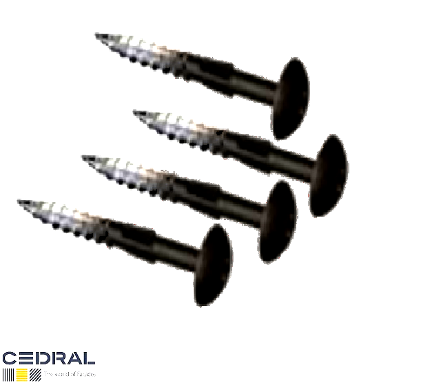 CEDRAL Colour Coded Screws | 4.8 x 38mm PK-50-Forest Grey-C60