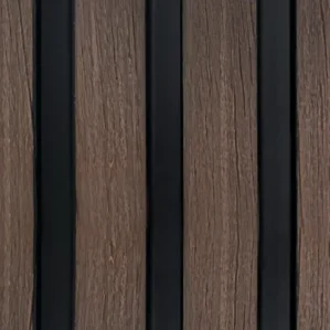 Walnut Premium Sulcado Waterproof Wall Panel-300mm x 2.6m