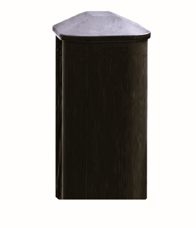 Black Ash Pvc Composite Fencing Post 2440mm