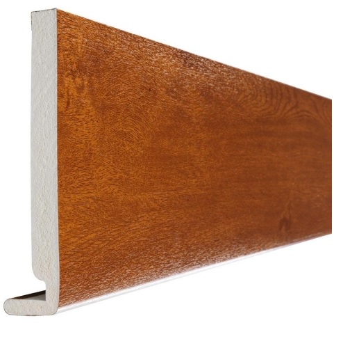 Golden Oak Square Edge Full Replacement Fascia Board 18mm Thickness Subtle Grained - 225mm Fascia Board