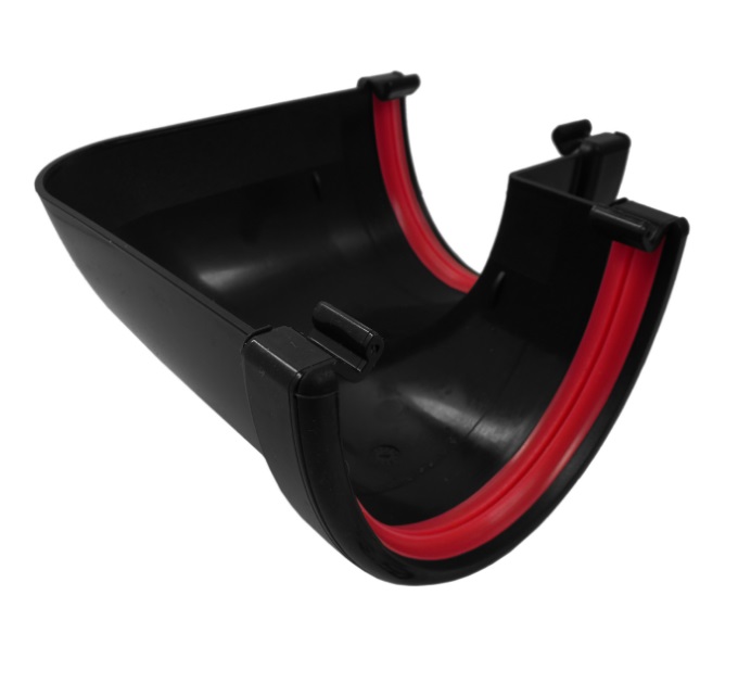 Black Deepflow Guttering 90° Angle