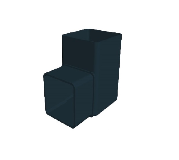 Anthracite Grey Squareline Downpipe 90° Offset Bend