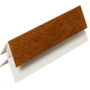 Irish Oak External Upvc Cladding 2 Part Corner Trim 5m