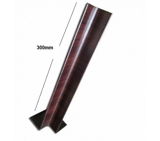 Rosewood Fascia Board 90 Degree Internal Corner Joint Subtle Grained