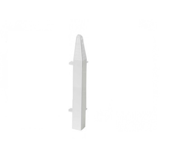 White Skirting Board Chamfered External Corner 150mm