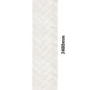 Misty Blue Herringbone Tile  Waterproof Laminated Shower Wall Panels - Image 3