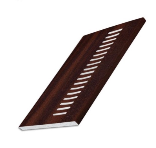Mahogany Subtle Grained Finish-Vented Soffit Board-175mm x 5m