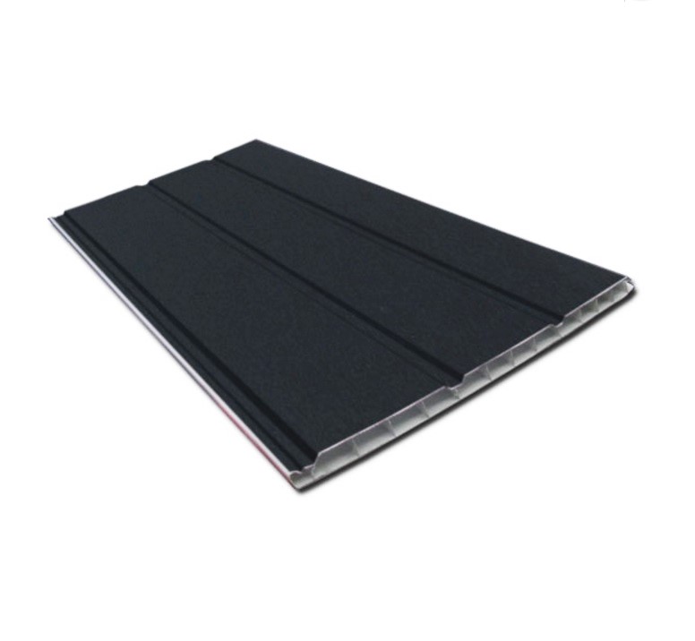 Dark Grey Smooth Finish-Hollow Soffit Board-300mm x 5m