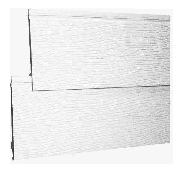 White Durasid External Embossed Cladding 167mm