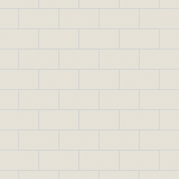 White Grey Metro Tile Waterproof Laminated Shower Wall Panels