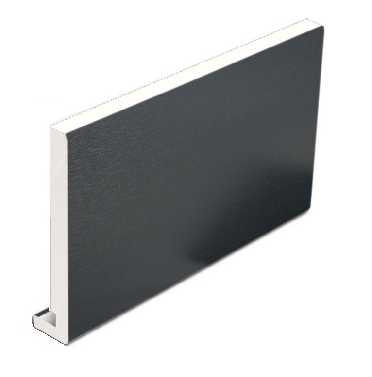 Anthracite Grey Full Replacement Fascia Board Subtle Grained-200mm x 5m
