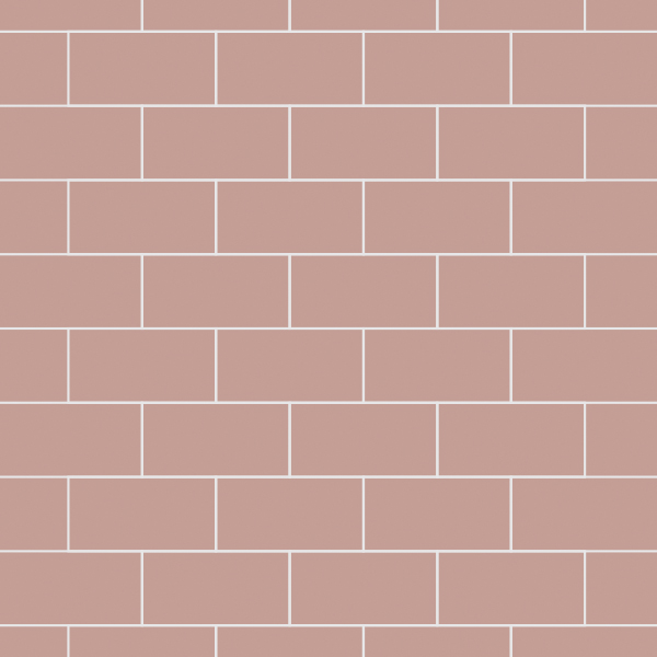 Antique Rose Metro Tile Waterproof Laminated Shower Wall Panels