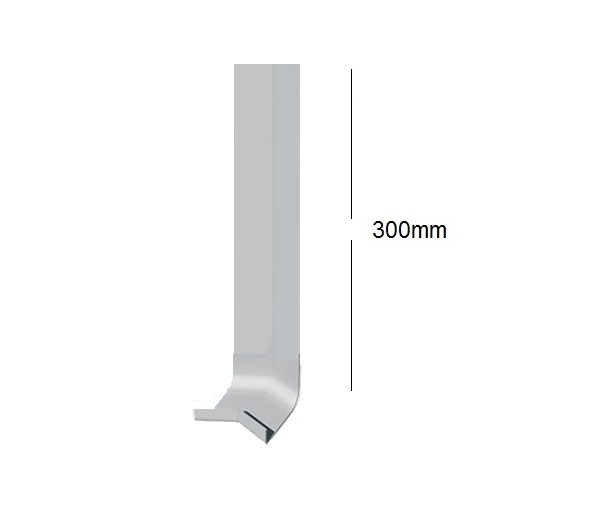 White Square Fascia Board 135° External Joint