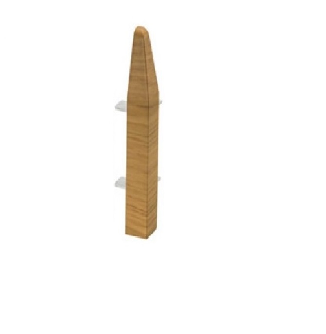 Oak Skirting Board Chamfered External Corner 100mm