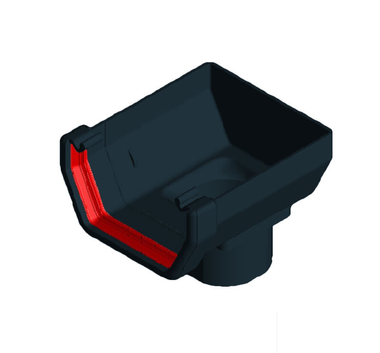 Anthracite Grey Squareline Stopend Outlet