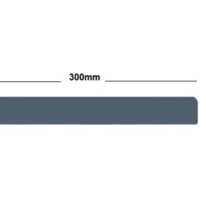 Storm Grey Square Edge Full Replacement Fascia Board 18mm Thickness Smooth Finish - Fascia End Cap