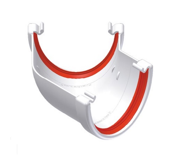 White Deepflow Guttering - Gutter Angle 135°