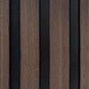 Walnut Premium Sulcado Waterproof Wall Panel-300mm x 2.6m