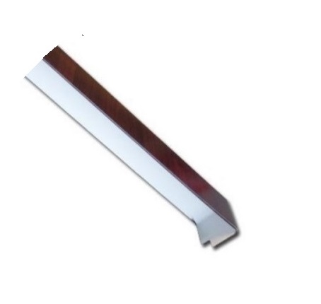 Rosewood Fascia Board Single Corner Subtle Grained