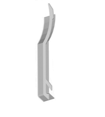 White Upvc Open V Cladding-Butt Joint Trim 100mm