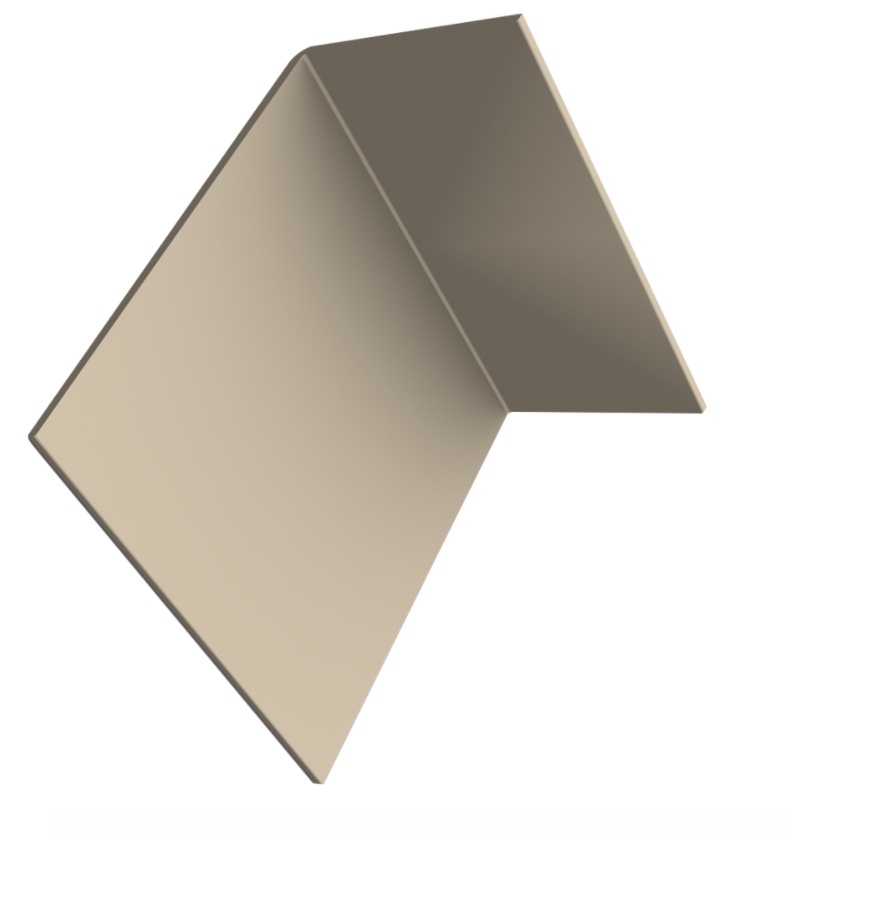 Durasid Natural Cedar Aluminium Reveal Corner Trim 50mm X 150mm-3m