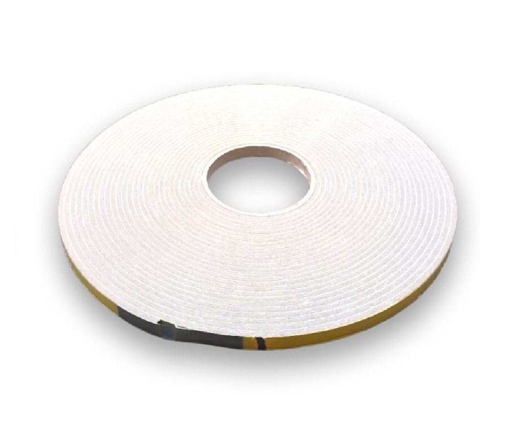 White Double Sided Tape 10 x 1mm X 50M