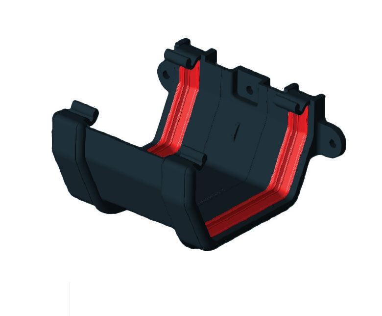 Black Squareline Union Bracket