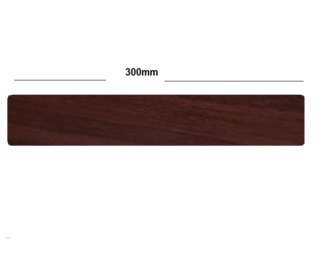 Rosewood Fascia Board End Cap Subtle Grained