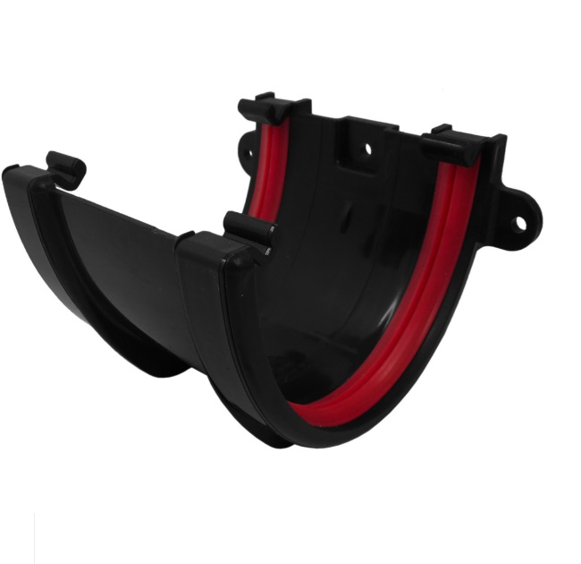 Black Deepflow Guttering Union
