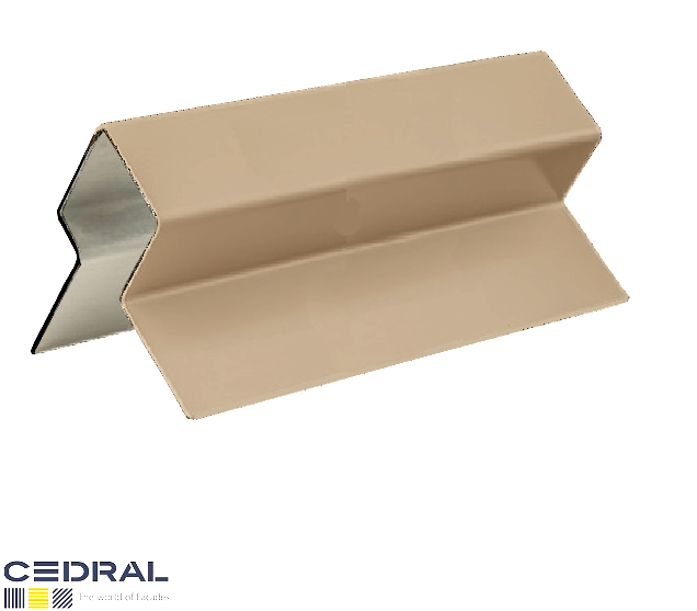 CEDRAL-Click External Corner Trim 3m-Grey Brown-C03