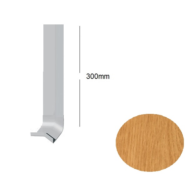 Irish Oak Cover Over Fascia Board - External Fascia Corner 135 Degrees