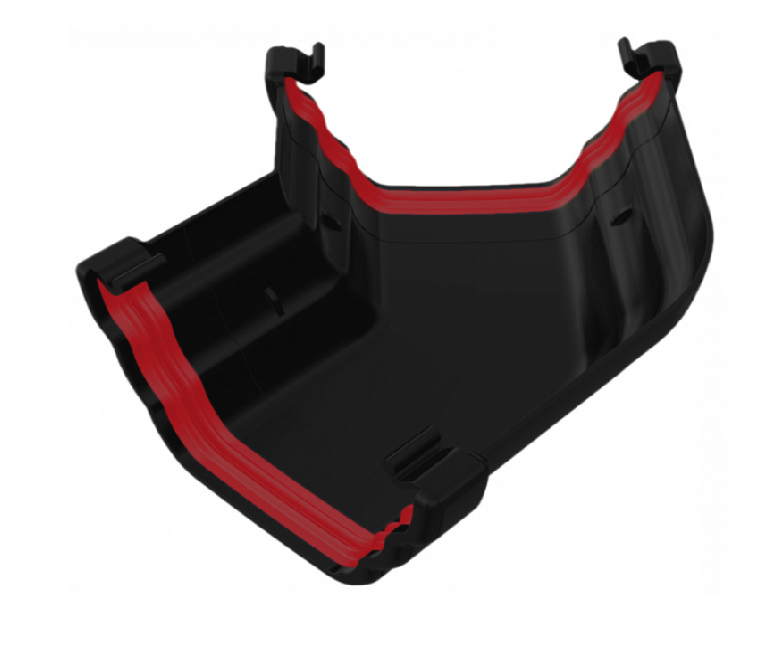 Black Ogee Guttering-Gutter 135° Angle