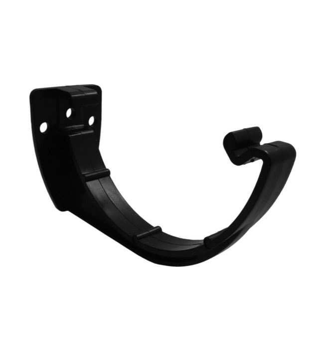 Black 1/2 Round Guttering Fascia Bracket