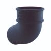 Black Round Cast Iron Effect Downpipe 112° Offset Bend