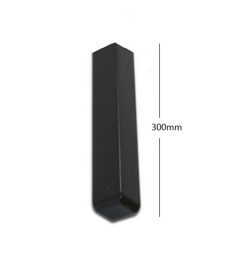 Black Fascia Board Single Corner-Smooth Gloss Finish - Image 2